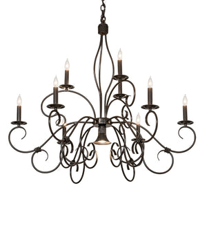 40"W Grace 10 Lt Two Tier Chandelier