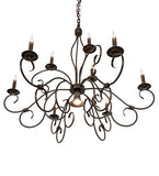 40"W Grace 10 Lt Two Tier Chandelier