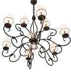 40"W Grace 10 Lt Two Tier Chandelier