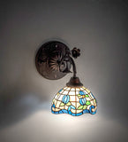 8"W Roseborder Wall Sconce