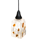 5" Sq Metro Fusion Licorice Modern Mini Pendant