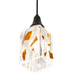 5" Sq Metro Fusion Licorice Modern Mini Pendant