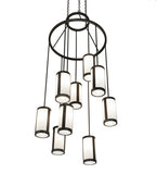 35"W Cartier 9 Lt Chandelier