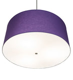 36"W Cilindro Textrene Modern Pendant
