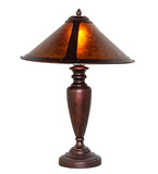 23"H Van Erp Amber Mica Table Lamp