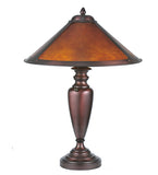 23"H Van Erp Amber Mica Table Lamp