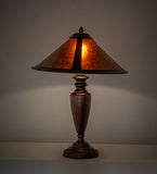 23"H Van Erp Amber Mica Table Lamp