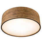 32"W Cilindro Rustic Flush Mount