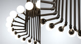 50"W PipeDream Cascading Chandelier