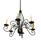 28"W Squire 6 Lt Chandelier