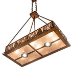 36"L Mountain Pine Oblong Inverted Pendant