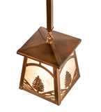 7"Sq Mountain Pine Mini Pendant