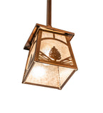 7"Sq Mountain Pine Mini Pendant