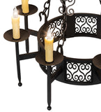 28"W Toscano 8 Lt Chandelier