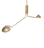 62"L Bola Deux 2 Panel Oblong Island Pendant
