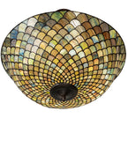 24"W Fishscale Inverted Pendant