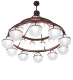 60"W Bola Tavern 20 Lt Two Tier Chandelier