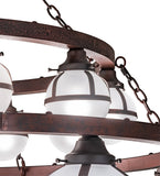 60"W Bola Tavern 20 Lt Two Tier Chandelier