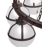 60"W Bola Tavern 20 Lt Two Tier Chandelier