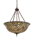 24"W Tiffany Fishscale Inverted Pendant