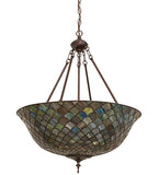 24"W Tiffany Fishscale Inverted Pendant