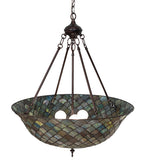 24"W Tiffany Fishscale Inverted Pendant