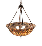 24"W Tiffany Fishscale Inverted Pendant