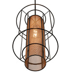 14"W Cilindro Golpe Pendant