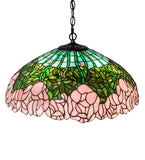 22"W Tiffany Cabbage Rose Pendant