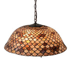 24"W Tiffany Fishscale Pendant