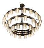 70"W Loxley Horizon Ring 44 Lt Three Tier Chandelier