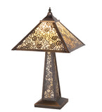 13"Sq Lotus Leaf Table Lamp