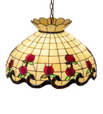 23"W  Roseborder Pendant