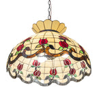 23"W  Roseborder Pendant