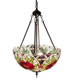 20"W Renaissance Rose Inverted Pendant