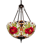 20"W Renaissance Rose Inverted Pendant