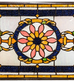 25"W X 12"H Emma Stained Glass Window