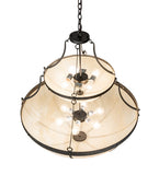 35"W Carousel Two Tier Modern Pendant
