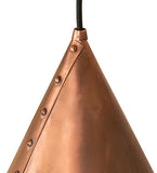 10"W Cone Rivet Contemporary Rustic Lodge Pendant