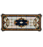 24"W X 10"H Madison Transom Stained Glass Window