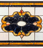 24"W X 10"H Madison Transom Stained Glass Window