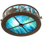 18"W Bass and Pike Flush Mount