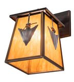 9"W Arrowhead Outdoor Wall Sconce