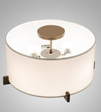 17"W Cilindro Structure Flush Mount