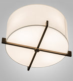17"W Cilindro Structure Flush Mount