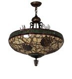24"W Pinecone Inverted Pendant