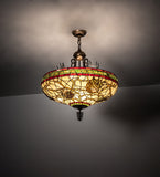 24"W Pinecone Inverted Pendant