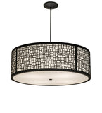 36"W Cilindro Deco Pendant