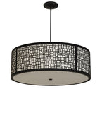 36"W Cilindro Deco Pendant