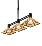 48"L Prairie Arrowhead 3 Lt Island Pendant